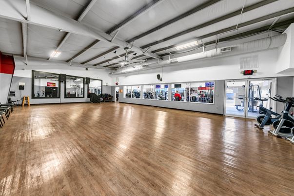 Fitness Equipment, Gym, Interior, Wood Texture Flooring
