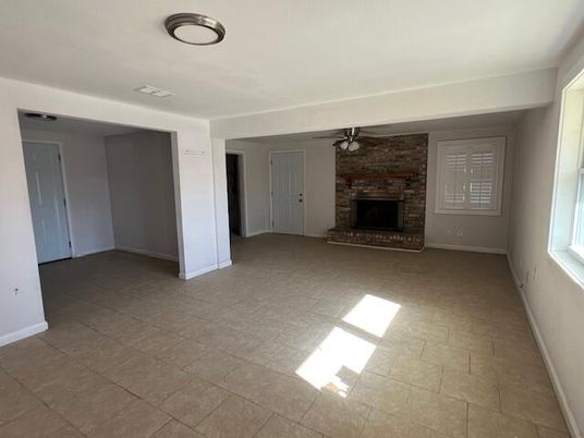 Empty room, Fireplace, Interior, Stone Walls