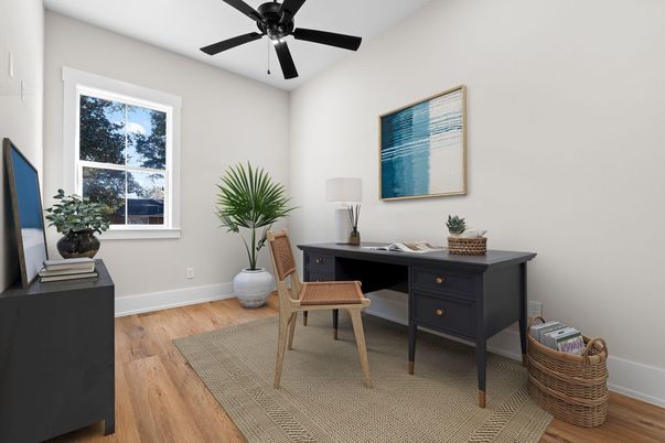 Home Office, Interior, Wood Texture Flooring