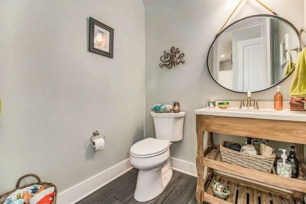 Bathroom, Interior, Wood Texture Flooring
