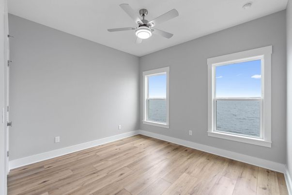 Empty room, Interior, Water, Wood Texture Flooring