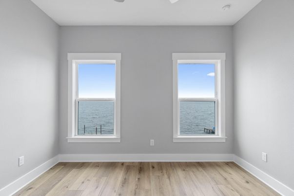 Empty room, Interior, Water, Wood Texture Flooring