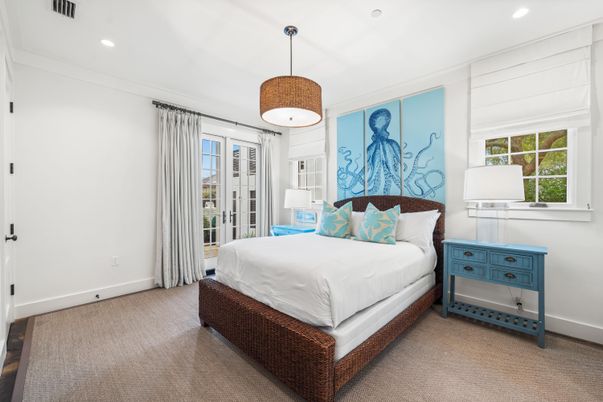 Bedroom, Interior, Pendant Lights, Recessed Lighting
