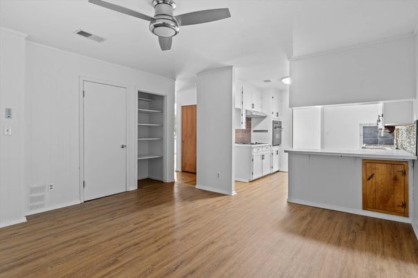 Interior, Kitchen, Wood Texture Flooring