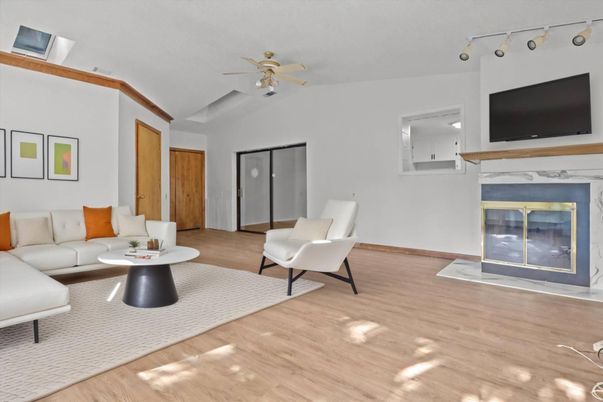 Fireplace, Interior, Living room, Wood Texture Flooring