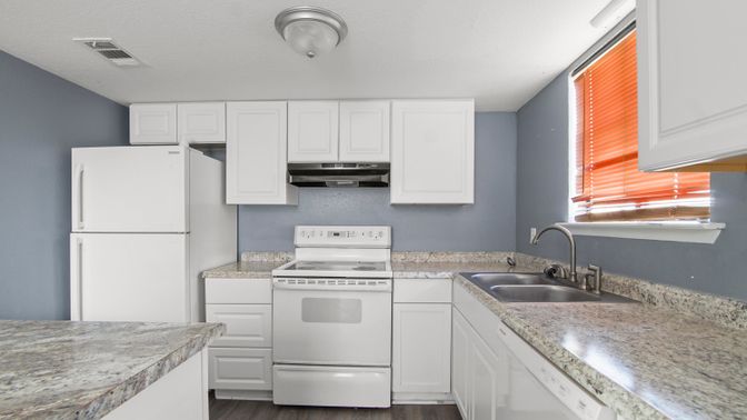 Interior, Kitchen, Wood Texture Flooring