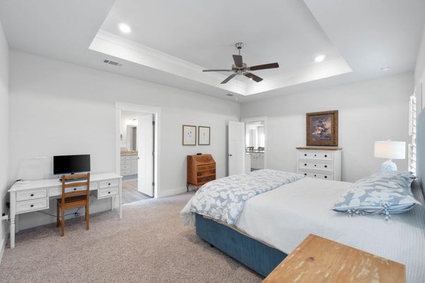 Bedroom, Home Office, Interior, Recessed Lighting