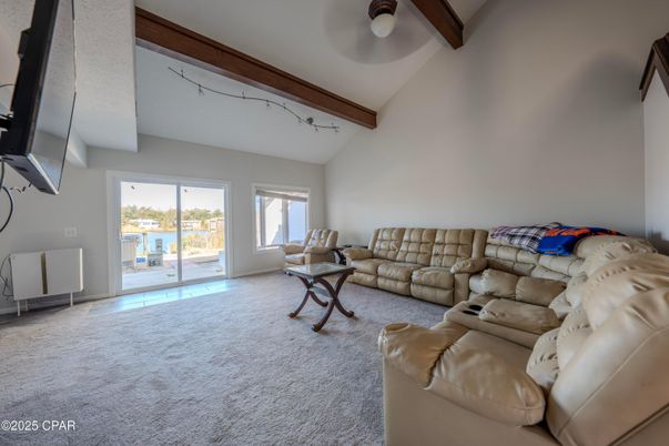 Interior, Living room, Wooden Beams