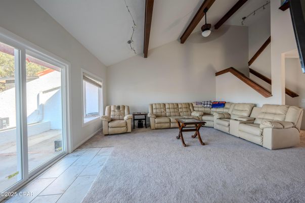 Interior, Living room, Wooden Beams