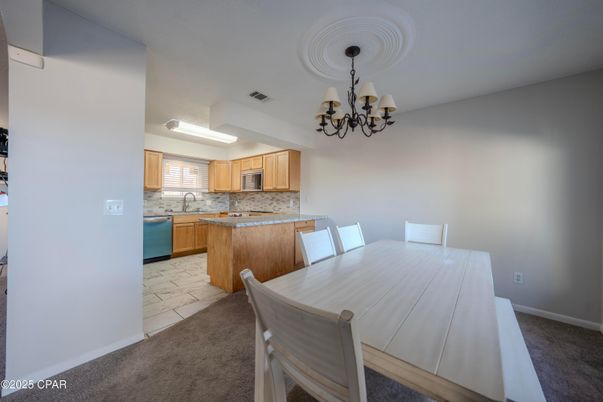 Chandelier, Dining room, Interior, Kitchen, Marble