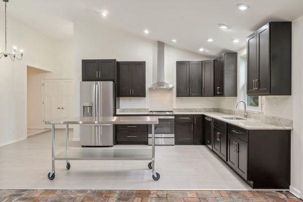 Interior, Kitchen, Recessed Lighting, Stainless Steel Appliances