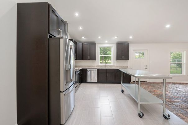 Interior, Kitchen, Recessed Lighting, Stainless Steel Appliances