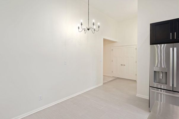 Chandelier, Empty room, Interior, Kitchen