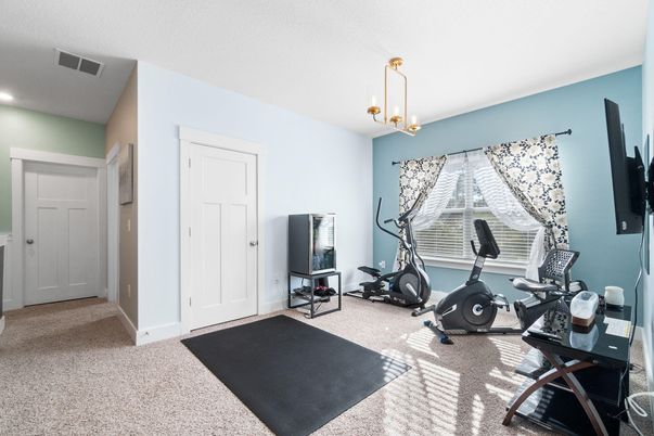 Fitness Equipment, Interior, Recessed Lighting