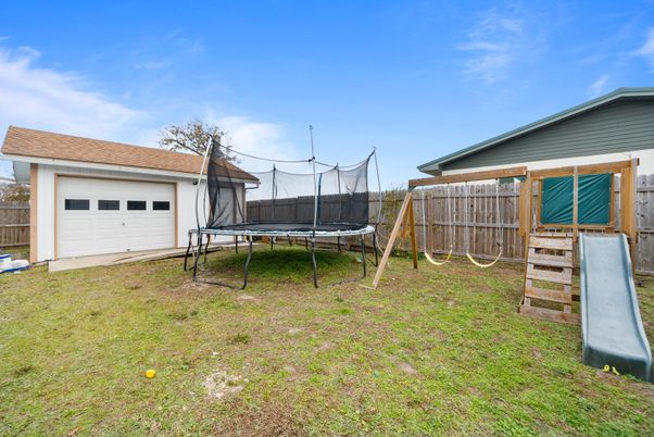 Backyard, Detached Garage, Exterior, Playground