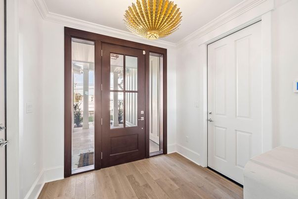 Chandelier, Interior, Wood Texture Flooring