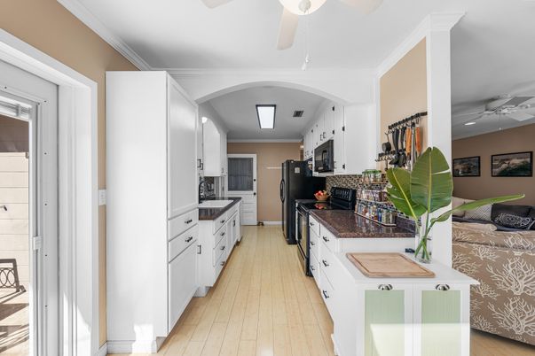 Interior, Kitchen, Wood Texture Flooring