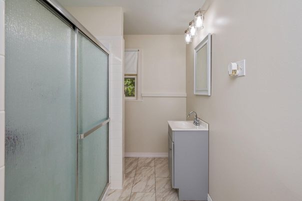Bathroom, Glass Shower, Interior, Marble