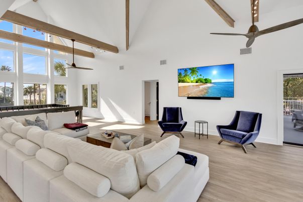 Interior, Living room, Wooden Beams, Wood Texture Flooring