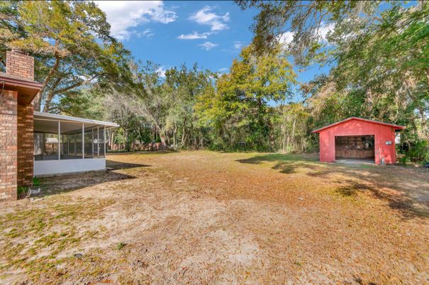 Backyard, Detached Garage, Exterior