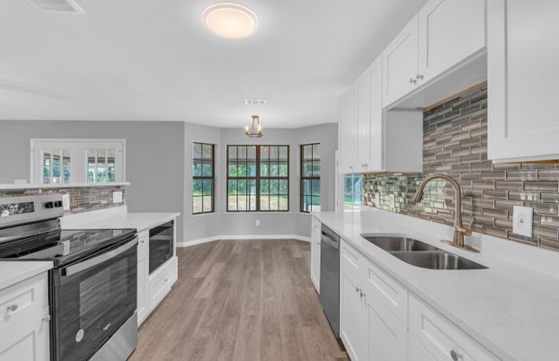 Interior, Kitchen, Wood Texture Flooring