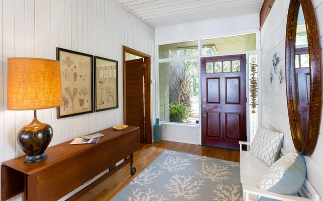 Home Office, Interior, Wood Texture Flooring