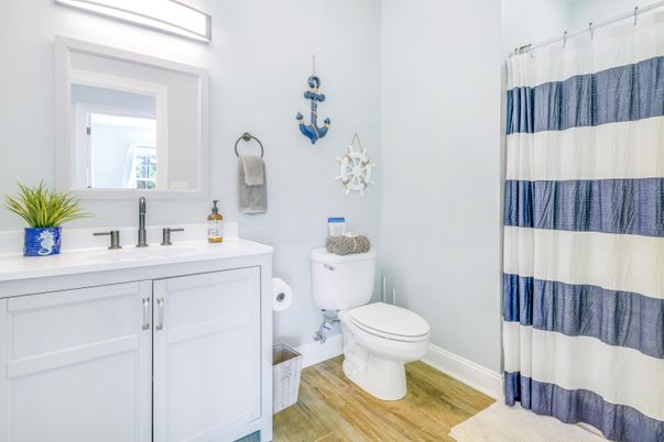 Bathroom, Interior, Wood Texture Flooring