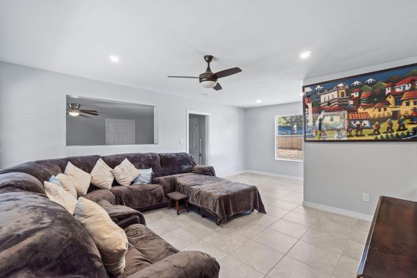 Interior, Living room, Recessed Lighting