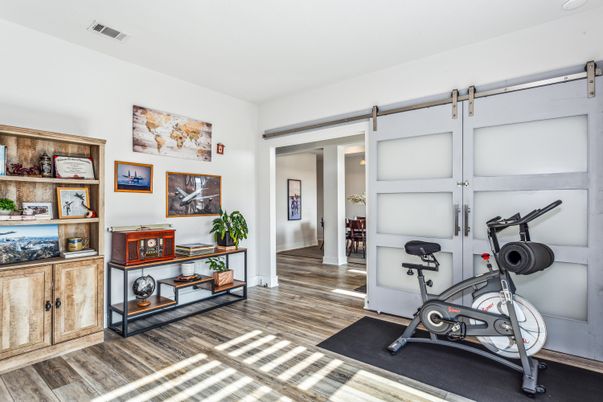 Fitness Equipment, Interior, Wood Texture Flooring
