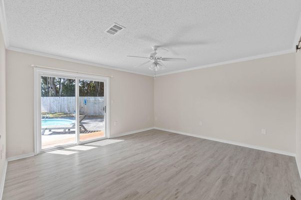 Empty room, Interior, Wood Texture Flooring