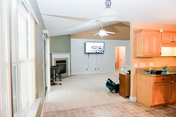 Fireplace, Interior, Kitchen