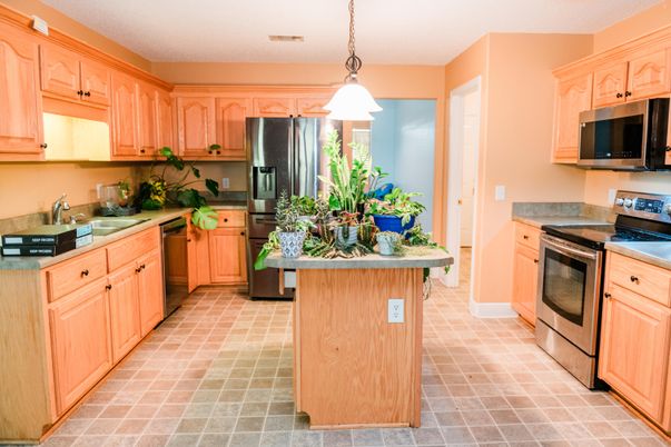 Interior, Kitchen, Pendant Lights, Stainless Steel Appliances