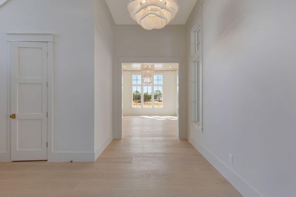 Chandelier, Interior, Wood Texture Flooring