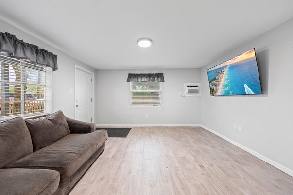 Empty room, Interior, Living room, Wood Texture Flooring