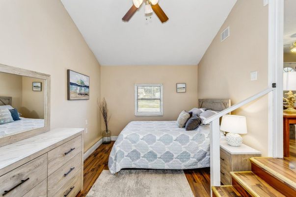 Bedroom, Interior, Wood Texture Flooring