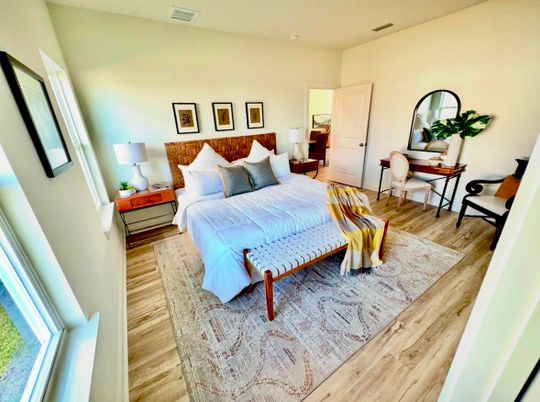 Bedroom, Interior, Wood Texture Flooring