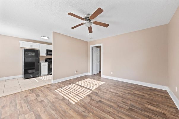 Empty room, Interior, Kitchen, Wood Texture Flooring