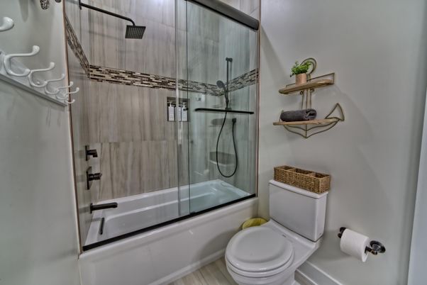 Bathroom, Glass Shower, Interior
