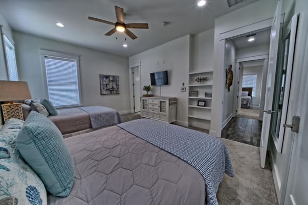 Bedroom, Interior, Recessed Lighting