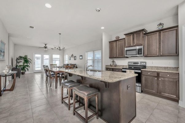Chandelier, Dining room, Interior, Kitchen, Recessed Lighting