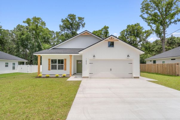 Attached, Backyard, Exterior, Facade, Farmhouse