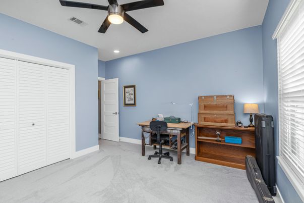 Home Office, Interior, Recessed Lighting