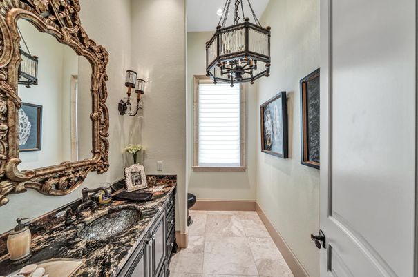 Bathroom, Interior, Marble, Recessed Lighting