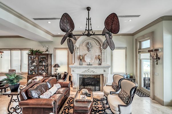 Fireplace, Interior, Living room, Recessed Lighting
