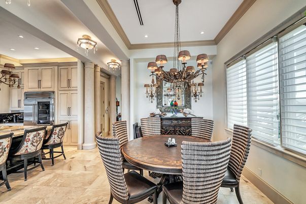 Chandelier, Dining room, Interior, Kitchen, Recessed Lighting
