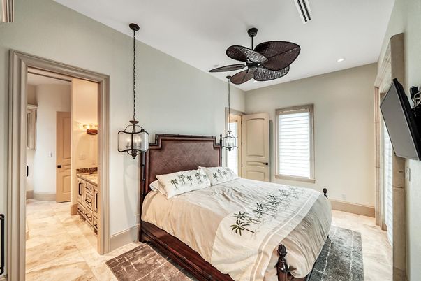 Bedroom, Interior, Pendant Lights, Recessed Lighting