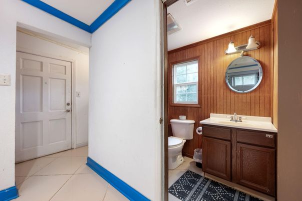Bathroom, Interior, Wooden Walls