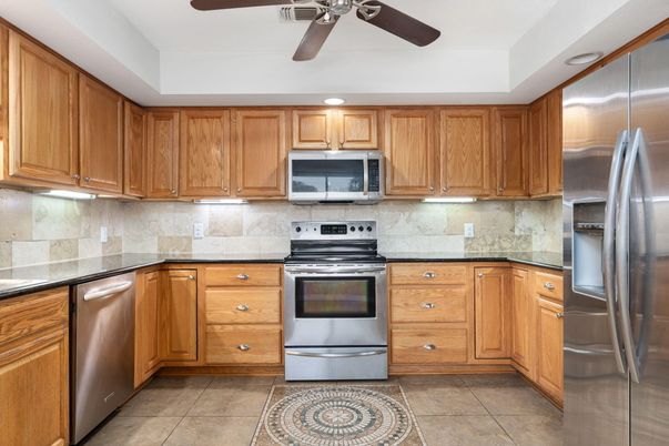 Interior, Kitchen, Recessed Lighting, Stainless Steel Appliances