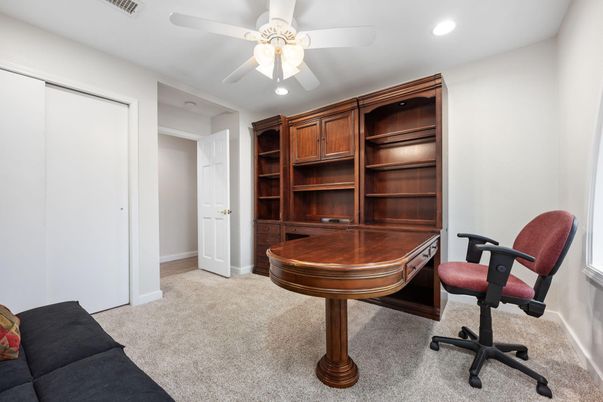 Home Office, Interior, Recessed Lighting