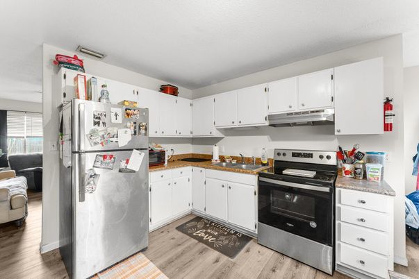 Interior, Kitchen, Wood Texture Flooring